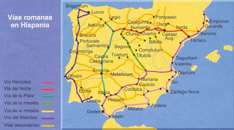 Vías Romanas en Hispania