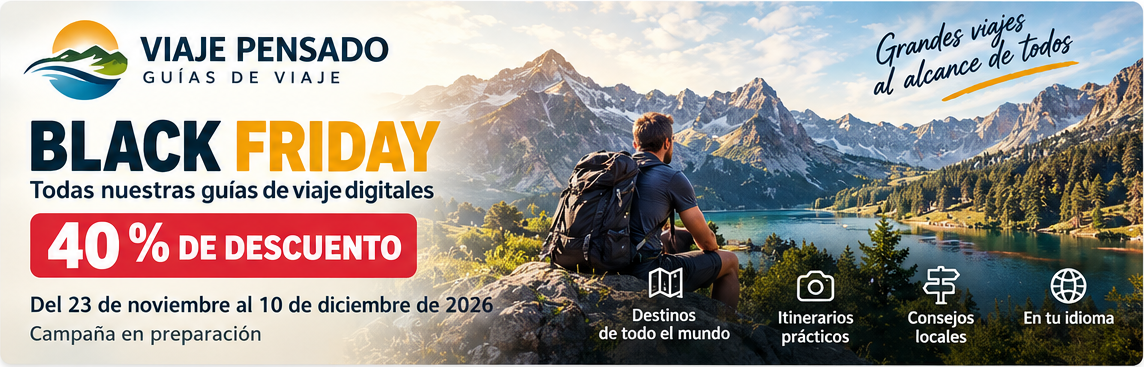 Viaje Pensado: próximamente Black Friday, 40 por ciento de descuento en guías de viaje