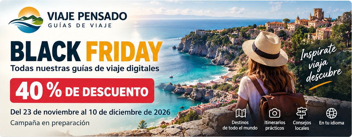 Viaje Pensado: próximamente Black Friday, 40 por ciento de descuento en guías de viaje