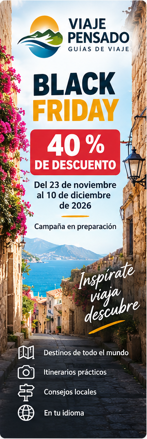 Viaje Pensado: próximamente Black Friday, 40 por ciento de descuento en guías de viaje