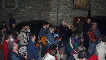 Músicos de La Ronda de Boltaña, tradición popular del Sobrarbe